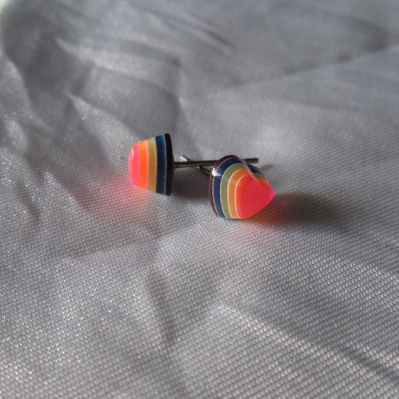 🌈Deal! Rainbow Stud Earrings🌈 - Picture 5 of 7